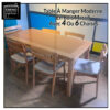 table À manger moderne en bois massif avec i4i ou i6i chaises table À manger moderne en bois massif avec i4i ou i6i chaises
